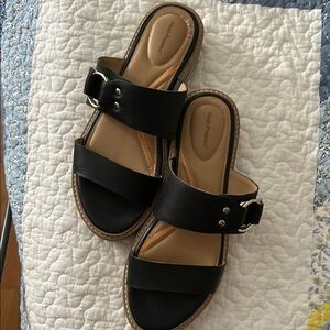 Hush Puppies Black Sandals